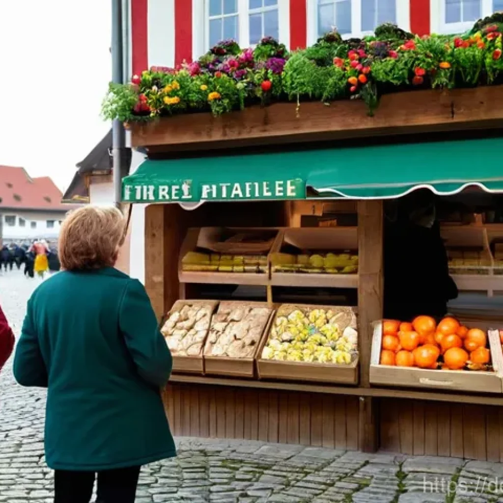 음식 나눔의 사회적 가치 - **Prompt 1: Community and Connection at a German Fairteiler**
An uplifting and warm scene at a p...